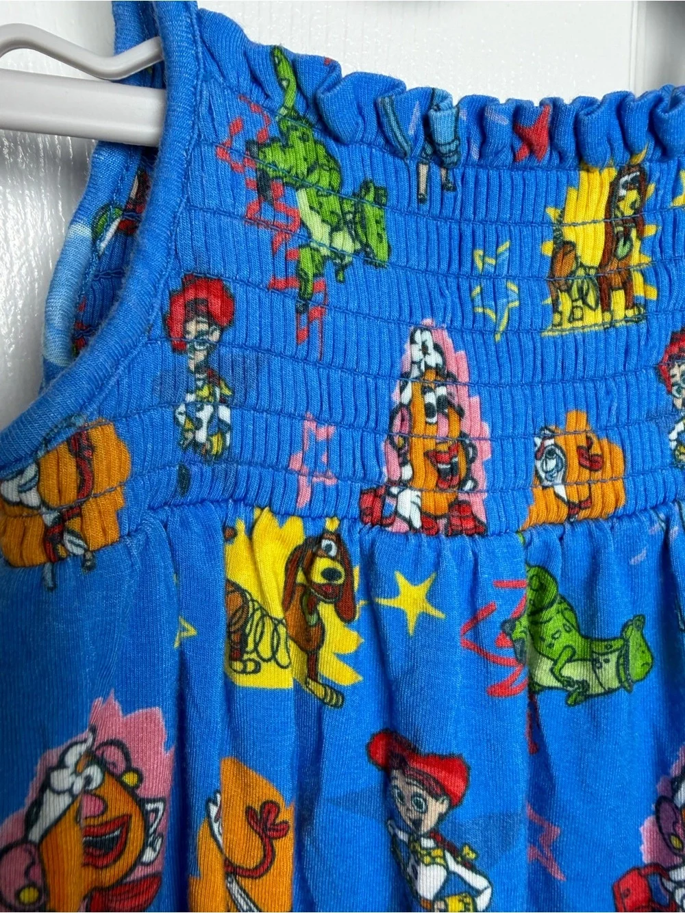 Posh Peanut Disney Toy Story Bamboo Bubble Romper 3-6M Blue